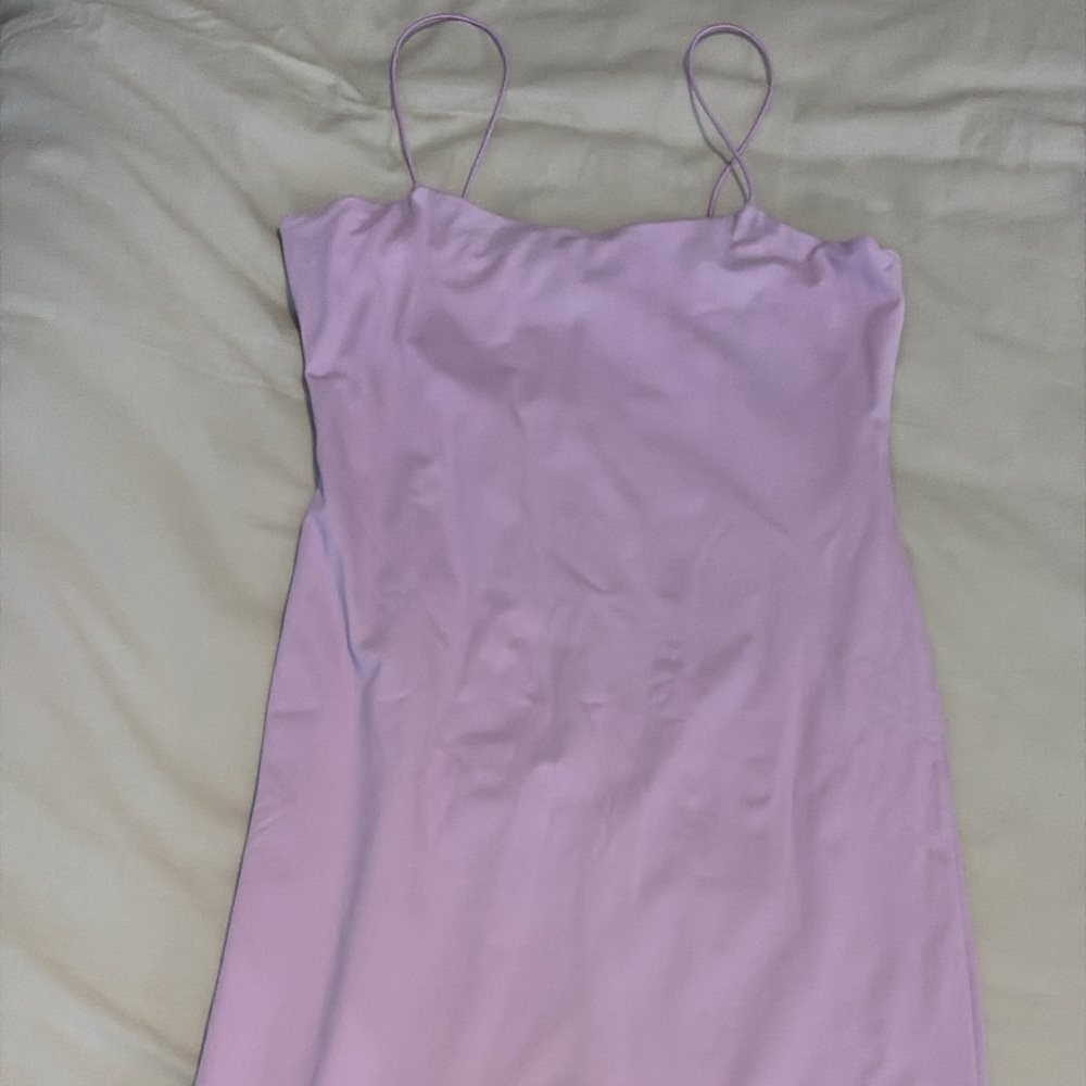 Elegant Lavender Sleeveless Dress